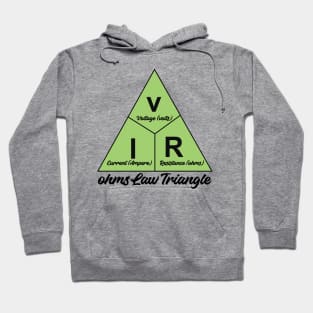 Electrical ohms Law Triangle Formula Chart For Electrical Engineering Students Electricians Electrical engineer and Physics Students Hoodie